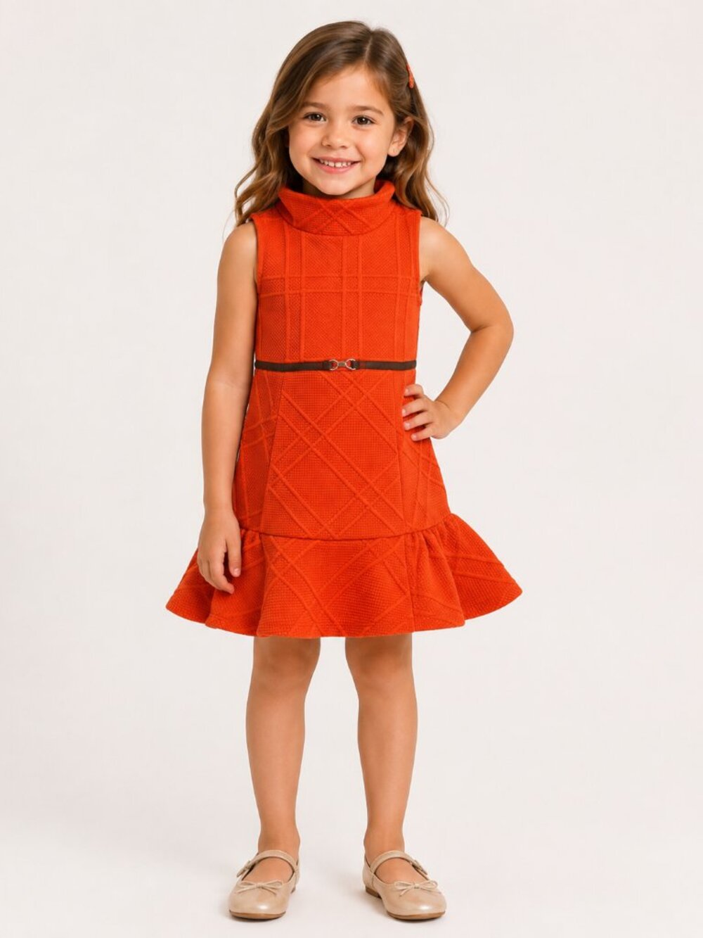 Janie and Jack Quilted Peplum Dress